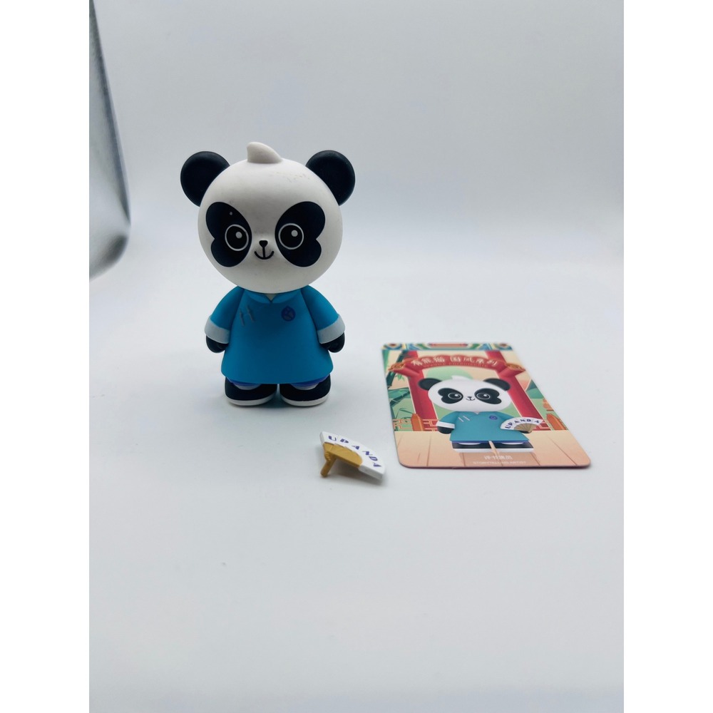 Pop Mart X UPANDA Chinoiserie Series Tea Master Figure No Box W Card Bear Kawaii